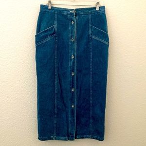 Chaus Sport Vintage Jean Skirt Size 14